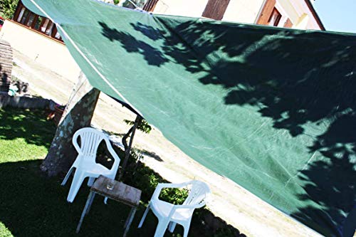 Labor 0300152 Lona de PVC reforzada con ojales, verde, 0300152