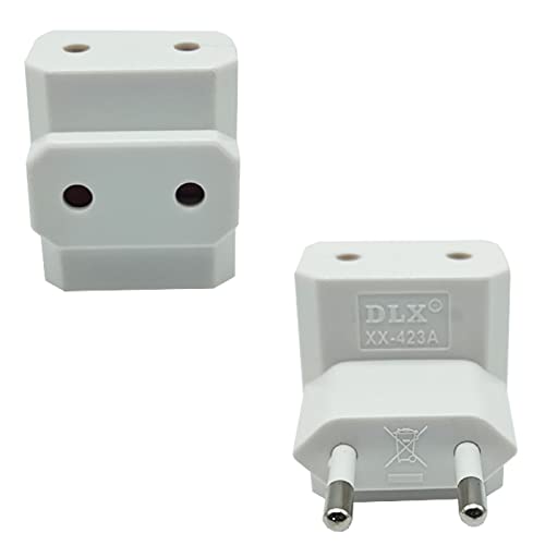 Ladrón simple con 3 tomas planas, adaptador sencillo, enchufe múltiple de pared para oficina, hogar, 10A 250V, máx. 2200 W, color blanco