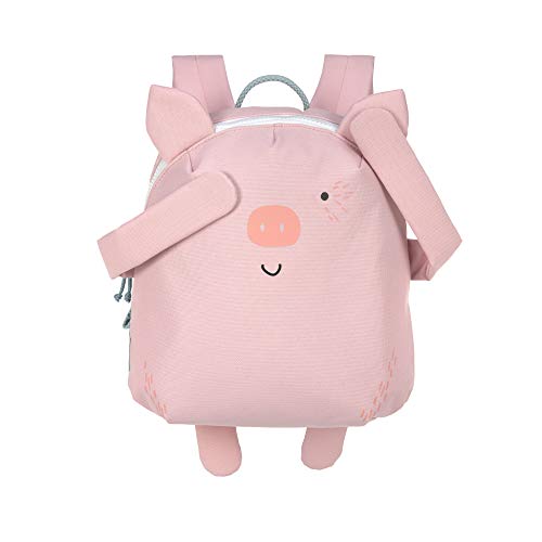 LÄSSIG About Friends Mochila infantil con correa para el pecho a partir de 3 años, 28 cm, 3,5 L, Bo Pig