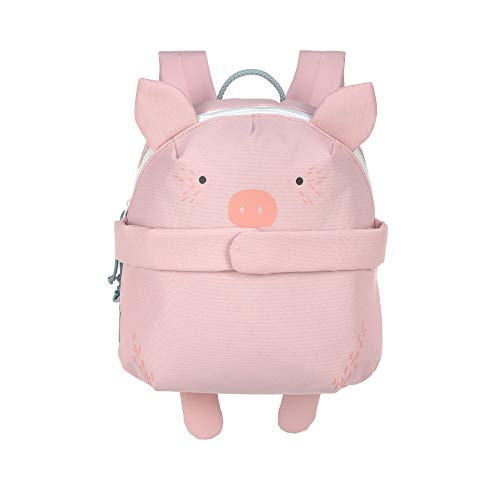 LÄSSIG About Friends Mochila infantil con correa para el pecho a partir de 3 años, 28 cm, 3,5 L, Bo Pig