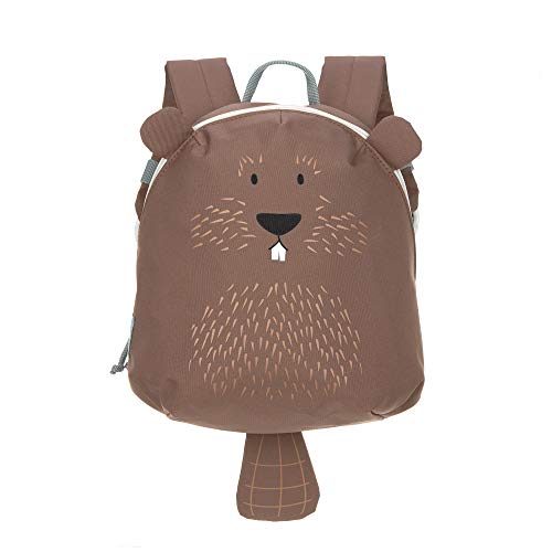 LÄSSIG About Friends Tiny Backpack Mochila infantil pequeña para el jardín de infancia con correa para el pecho a partir de 2 años, 24 cm, 3,5 L, Beaver