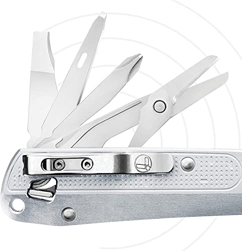 Leatherman Free K4X - Multiherramienta para camping y supervivencia, fabricado en EE.UU, con 9 herramientas incorporadas, con bloqueo total, destornilladores y abrebotellas