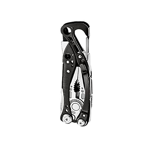 Leatherman Skeletool CX - Herramienta multiusos con 7 utensilios, incluye alicates, cortaalambres y un cuchillo, para el aire libre y camping, hecha en EE.UU., en acero inoxidable