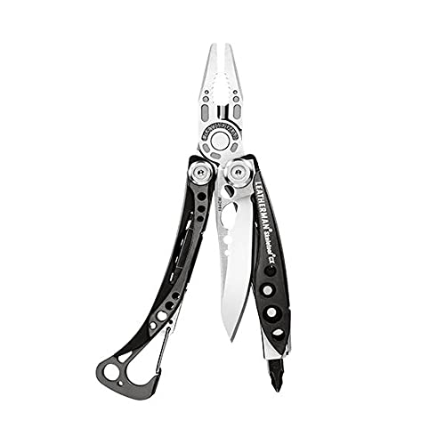 Leatherman Skeletool CX - Herramienta multiusos con 7 utensilios, incluye alicates, cortaalambres y un cuchillo, para el aire libre y camping, hecha en EE.UU., en acero inoxidable