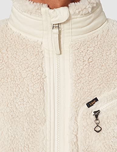 Lee Full Sherpa Jacket Chaqueta, Beige, L para Hombre