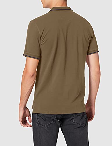 Lee Pique Polo Camisetas, Verde (Utility Green Ng), L para Hombre