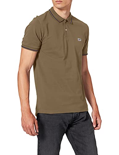 Lee Pique Polo Camisetas, Verde (Utility Green Ng), M para Hombre