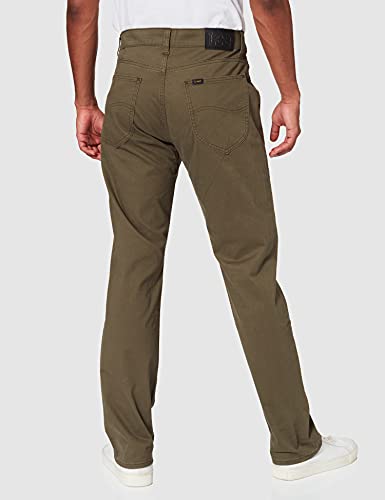 Lee Straight Fit XM 2.0, Pantalones, Hombre, Verde (Forest), 36W/34L