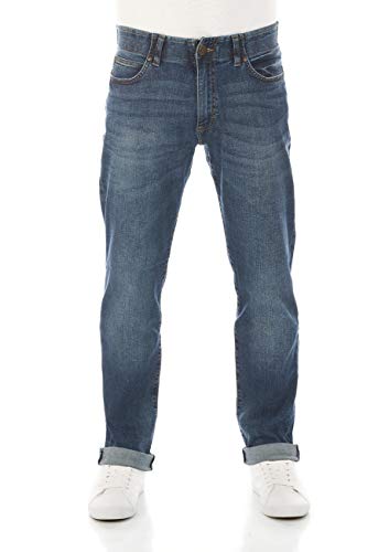 Lee Straight Fit XM, Jeans, Hombre, Azul (Maddox), 36W / 30L