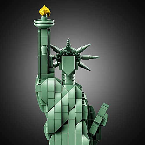 LEGO 21042 Architecture Estatua de la Libertad de Nueva York Set de Construcción, Modelo de Coleccionista, Maqueta Decorativa