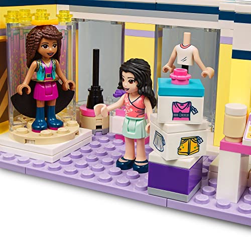 LEGO 41427 Friends Tienda de Moda de Emma, Juguete de Construcción para Niños y Niñas de +6 años, Boutique con Mini Muñecas