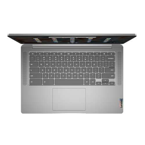 Lenovo IdeaPad 3 Chromebook Gen 6 - Portátil 14" FullHD (MediaTek MT8183, 4GB RAM, 64GB eMMC, Arm Mali-G72 MP3 GPU, Chrome OS) Color Gris - Teclado QWERTY Español