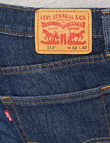 Levi's 513 Slim Straight, Pantalones Hombre, Tree Topper Adv, 32W / 32L