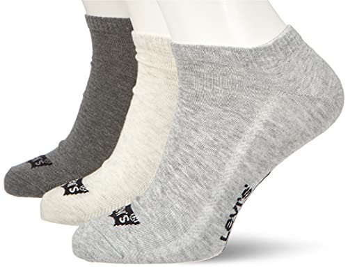 Levi's Batwing Low Cut Socks Calcetines Corte bajo con Logo de murciélago, Grey Combo, 43 Regular Unisex Adulto