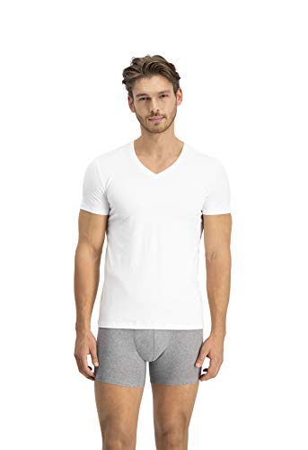 Levi's Levis Men V-Neck 2p Camiseta, Blanco (White 300), S (Pack de 2) para Hombre