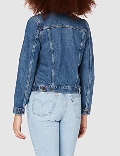 Levi's Original Trucker Chaqueta de Mezclilla, Soft As Butter Dark, M para Mujer