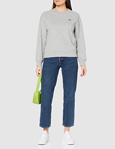 Levi's Standard Crew Sudadera, Smokestack Heather, XL para Mujer