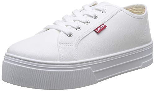 Levi's Tijuana, Zapatillas para Mujer, Blanco (Sneakers 51), 39 EU