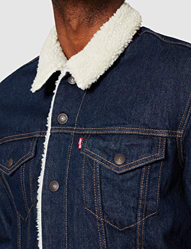 Levi's Type 3 Sherpa Chaqueta, Azul (Rockridge Trucker), M para Hombre