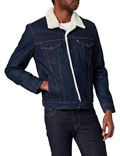 Levi's Type 3 Sherpa Chaqueta, Azul (Rockridge Trucker), XL para Hombre