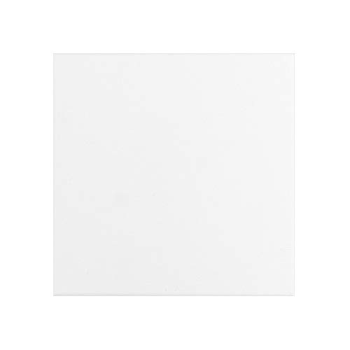 Lienzo sobre bastidor, 280 g/m², color blanco, ideal para pintar con pinturas acrílicas (20 x 20 cm, 3 unidades)