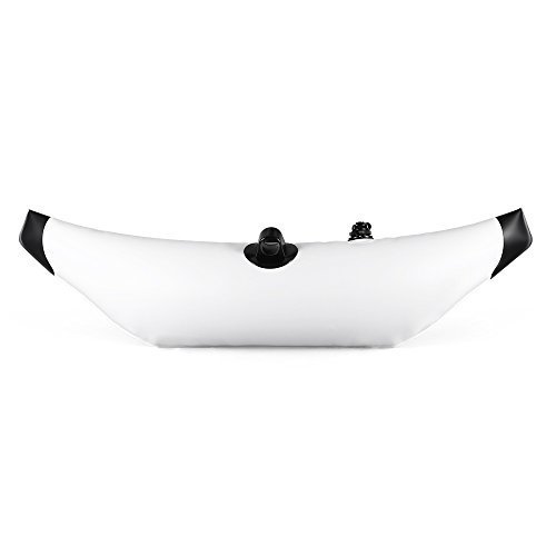 Lixada Kayak estabilizador PVC Inflable Outrigger Kayak Canoa Barco de Pesca de Pie Flotador Sistema Estabilizador (Blanco)