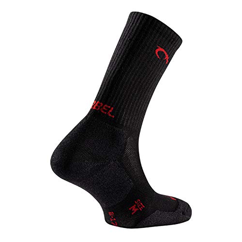 Lurbel Fuenfria, Calcetines de Trekking, calcetines transpirables, Calcetines Outdoor, Calcetines Unisex (NEGRO, m)