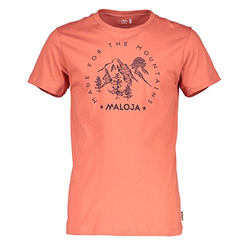 Maloja ZupoM Camiseta Térmica, Hombre, Rojo (Maple Leaf), XS