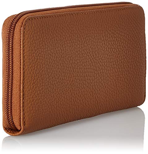 Mandarina Duck Mellow Leather P10FZP61, Accesorio de Viaje-Billetera para Mujer, Indian Tan, 19x10,5x2,0999999 (L x H x W)