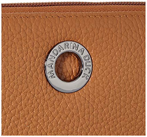 Mandarina Duck Mellow Leather P10FZP61, Accesorio de Viaje-Billetera para Mujer, Indian Tan, 19x10,5x2,0999999 (L x H x W)