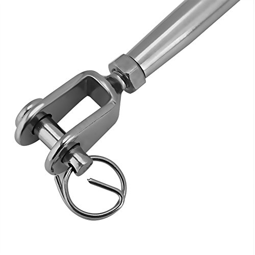 Mandíbula y acero inoxidable Mandíbula tensor Rigging Screw Cerrado Cuerpo mandíbula Tensor para barco yate, M8