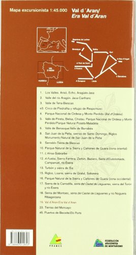 Mapa Excursionista Val D'aran/era Val D'aran, E 1:45.000