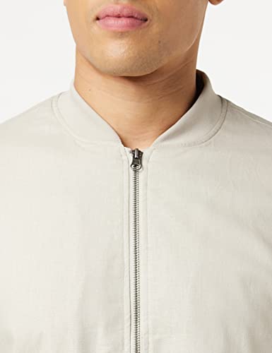 Marca Amazon - find. Chaqueta Bomber Hombre, Beige (Stone), XXL, Label: XXL