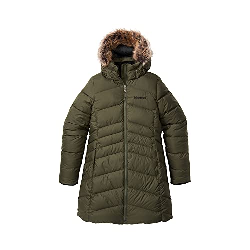 Marmot - Abrigo largo para mujer, plumas de índice 700, Nori, large