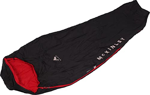 McKINLEY Trekker Light 10 IDE Saco de Dormir, Unisex, Negro/Rojo, 195L