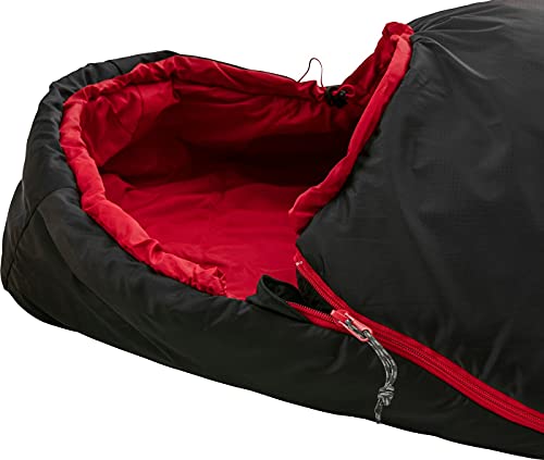 McKINLEY Trekker Light 5 IDE Saco de Dormir, Unisex, Negro/Rojo, 195L