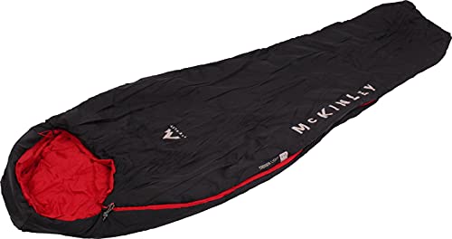 McKINLEY Trekker Light 5 IDE Saco de Dormir, Unisex, Negro/Rojo, 195L