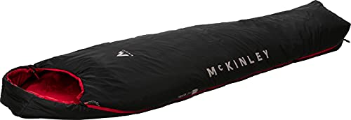 McKINLEY Trekker Light 5 IDE Saco de Dormir, Unisex, Negro/Rojo, 195L