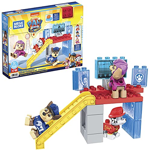 Mega Bloks Pack figuras Patrulla Canina, bloques de construcción de juguete, Mattel HDX93