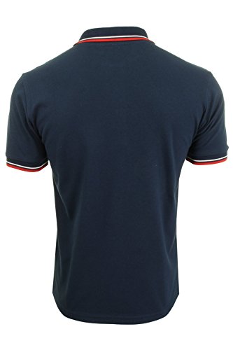 Merc of London Card Polo Shirt, Bleu (Navy/Red), M para Hombre