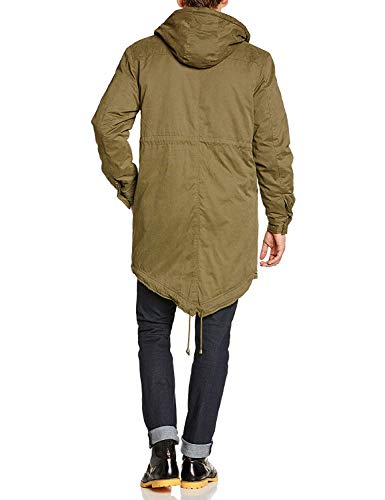 Merc of London Tobias Parka Abrigo, Vert (Combat Green), M para Hombre