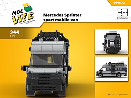 Mercedes Sprinter Sport mobile van (Instruction Only): Moc Life (Camping vehicles Book 8) (English Edition)