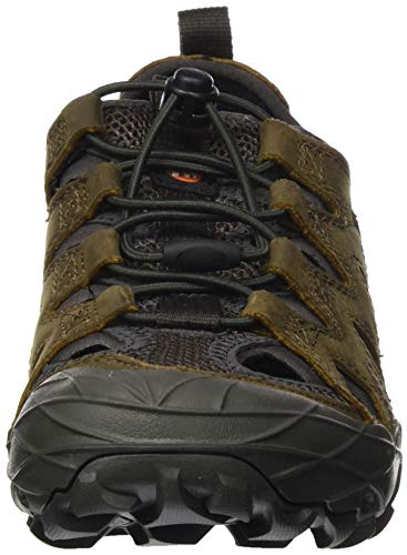 Merrell Choprock Leather Shandal, Zapatillas Impermeables para Mujer, Marrón (Brindle), 40 EU