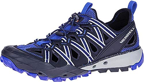 Merrell Choprock Shandal, Zapatillas Impermeables para Hombre, Azul (Navy), 43.5 EU