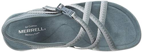 Merrell District Muri Lattice, Sandalias de Talón Abierto para Mujer, Azul (Trooper), 39 EU