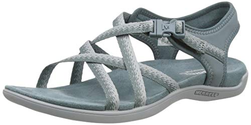 Merrell District Muri Lattice, Sandalias de Talón Abierto para Mujer, Azul (Trooper), 39 EU