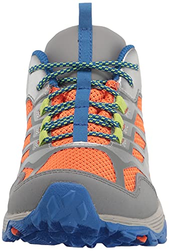 Merrell MOAB FST Low WTRPF, Zapatillas para Caminar Niños, Gris (Grey/Silver/Orange), 30 EU