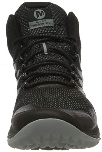 Merrell Nova 2 Mid GTX, Zapatillas para Caminar Hombre, Negro (Black), 43.5 EU