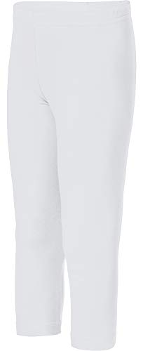 Merry Style Leggins Mallas Pantalones Piratas Ropa Deportiva Niña MS10-226(Blanco, 116 cm)