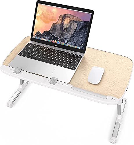 Mesa para Cama Mesa Ordenador Portátil o Sofá, Bandeja Plegable para Desayuno, Soporte Portátil Escritorio Portátil Cama Mesa Cama Auxiliar Ajustable